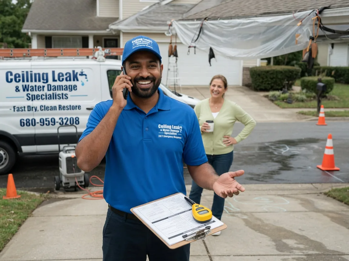 Ceiling Leak Cleanup Columbia, IA FAQs
